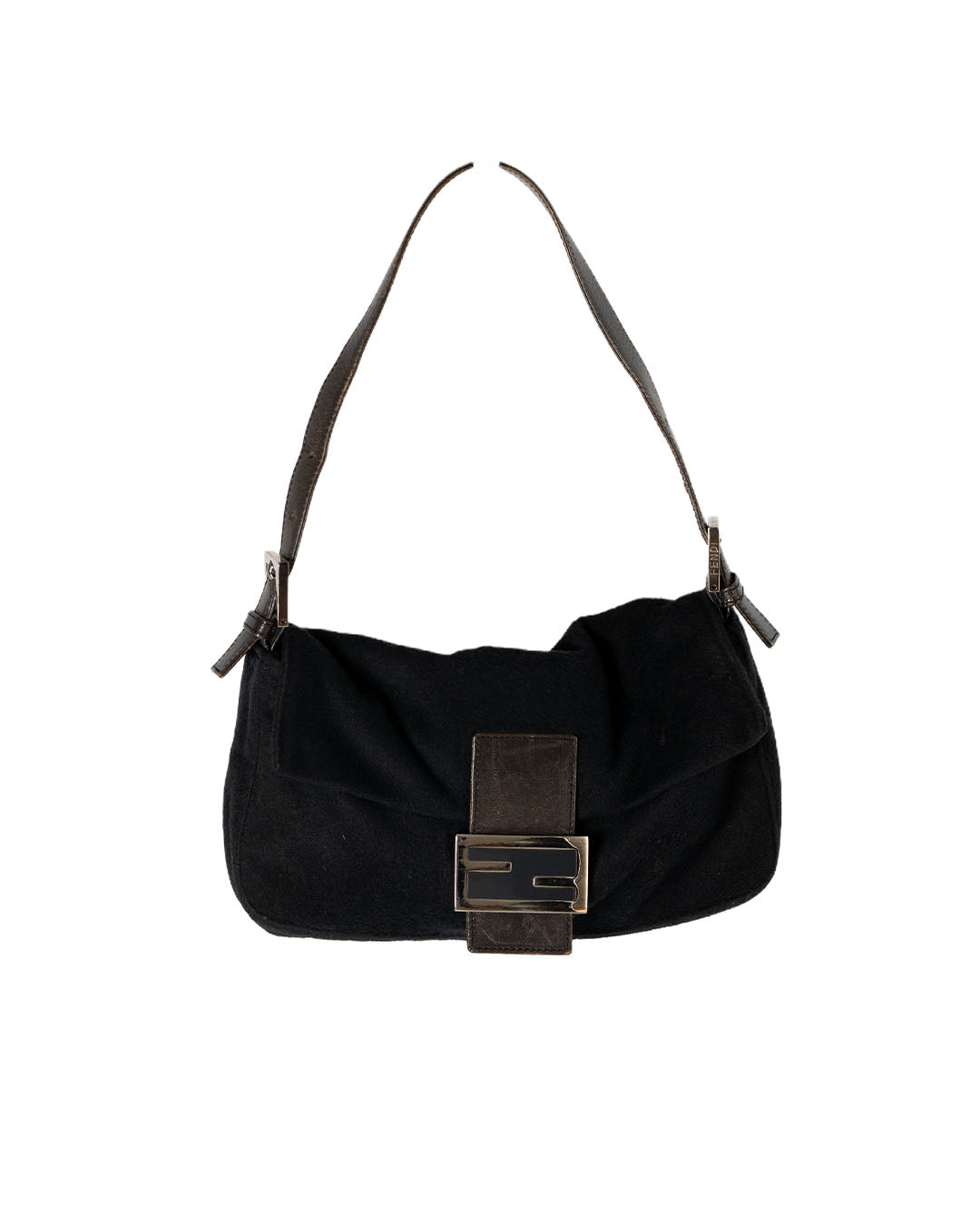 FENDI Wool  Baguette Black