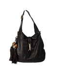 GUCCI Black Pebbled Leather New Jackie Medium Shoulder Bag