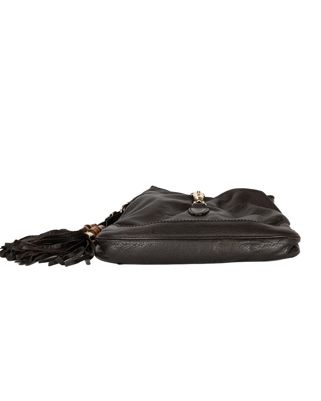 GUCCI Black Pebbled Leather New Jackie Medium Shoulder Bag